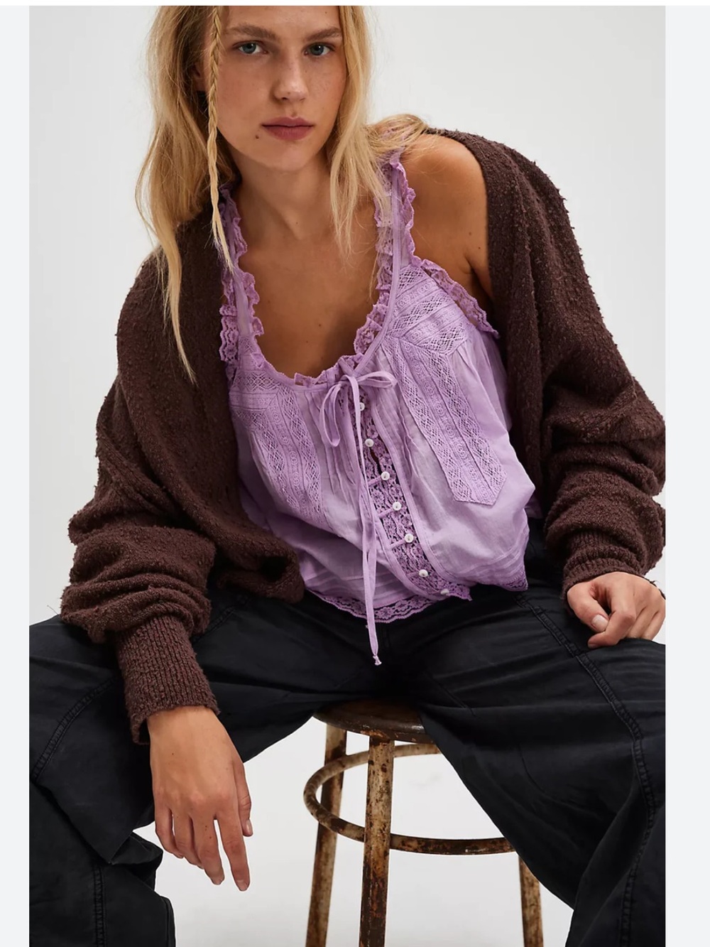 Free people evermore lilac top